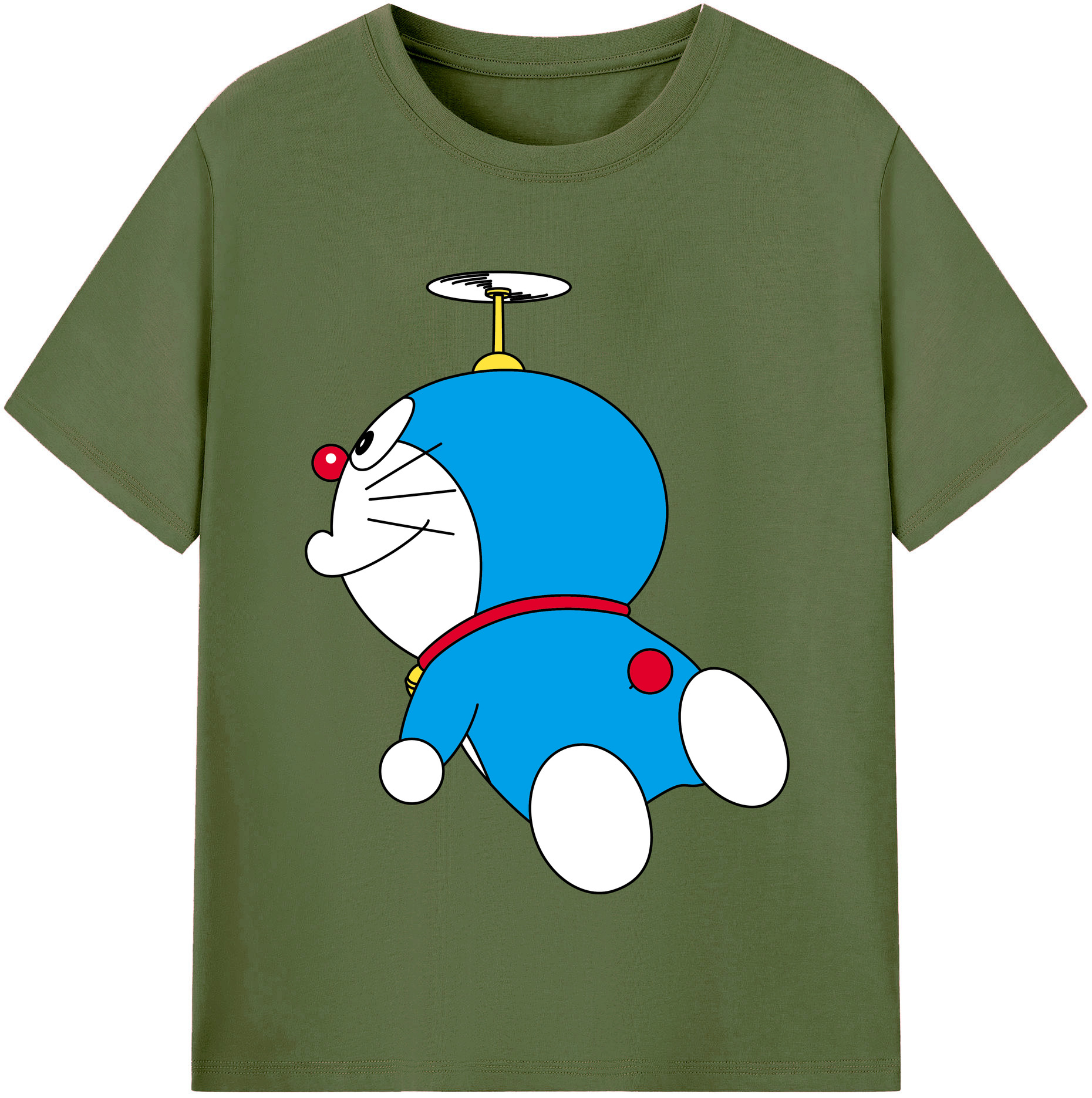 （画像用） ドラえもん Doraemon 綿100％半袖Tシャツ（フロントプリント）